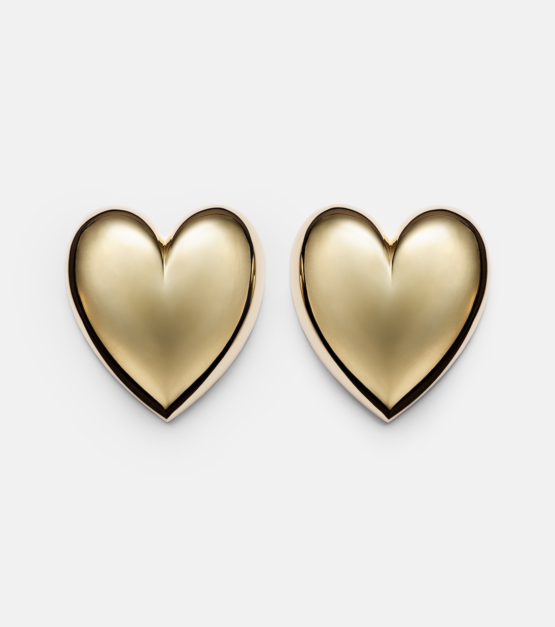 Pendientes Puffy Heart chapados en oro | Jennifer Fisher