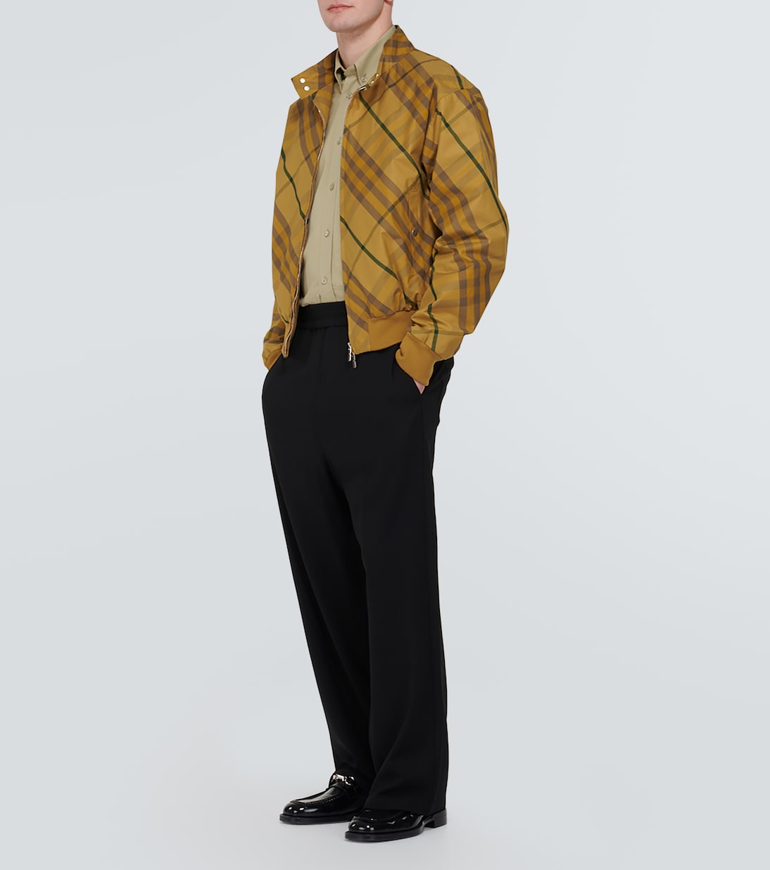 Burberry Check cotton twill bomber jacket | Burberry