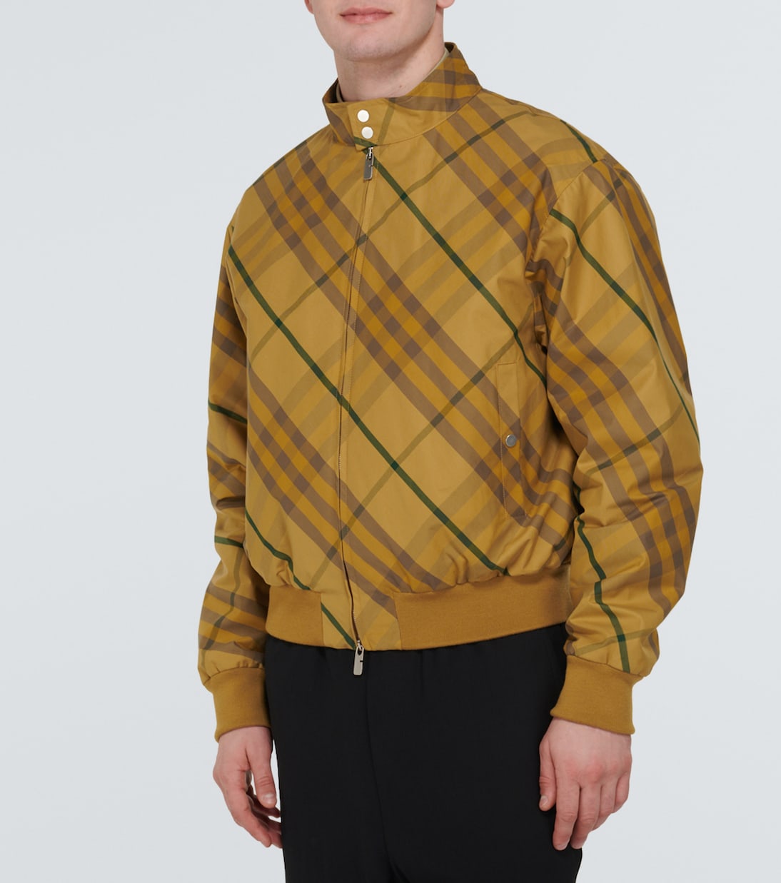 Burberry Check cotton twill bomber jacket | Burberry