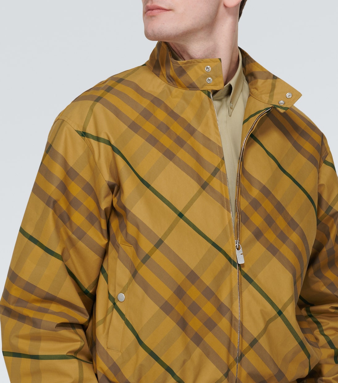 Burberry Check cotton twill bomber jacket | Burberry