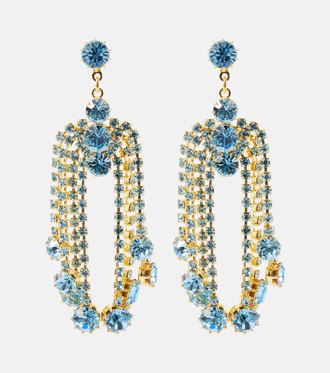 Crystal-embellished drop earrings | Magda Butrym