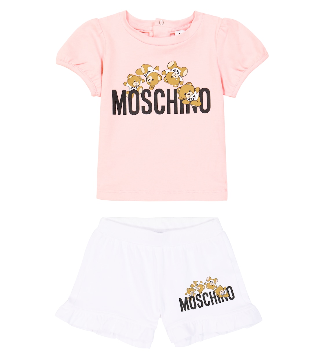 Bébé – Set t-shirt et short imprimés en coton | Moschino Kids