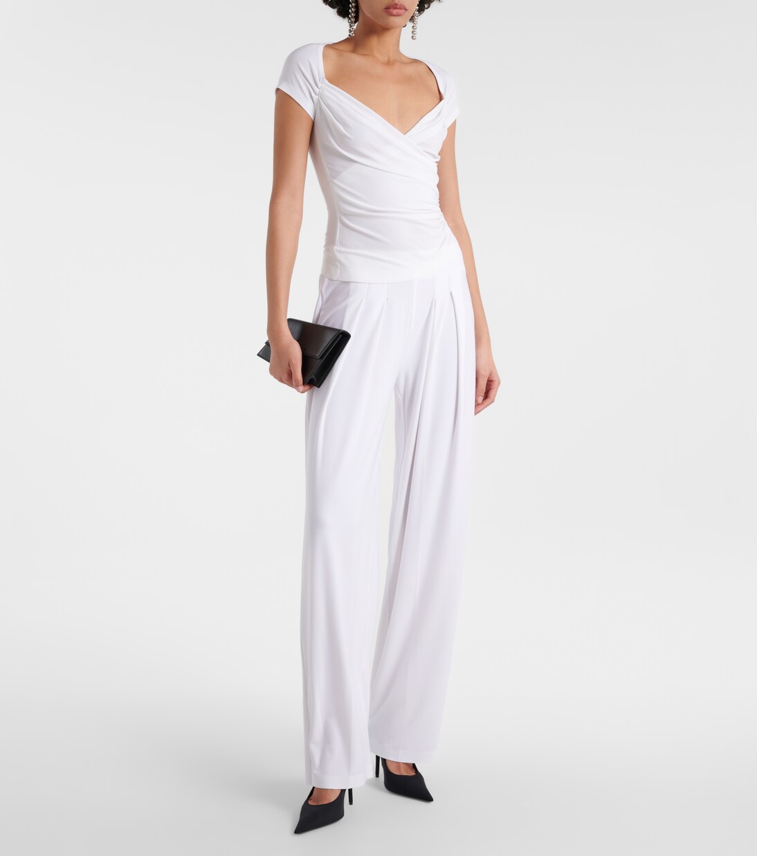 Pantalon ample à taille basse | Norma Kamali