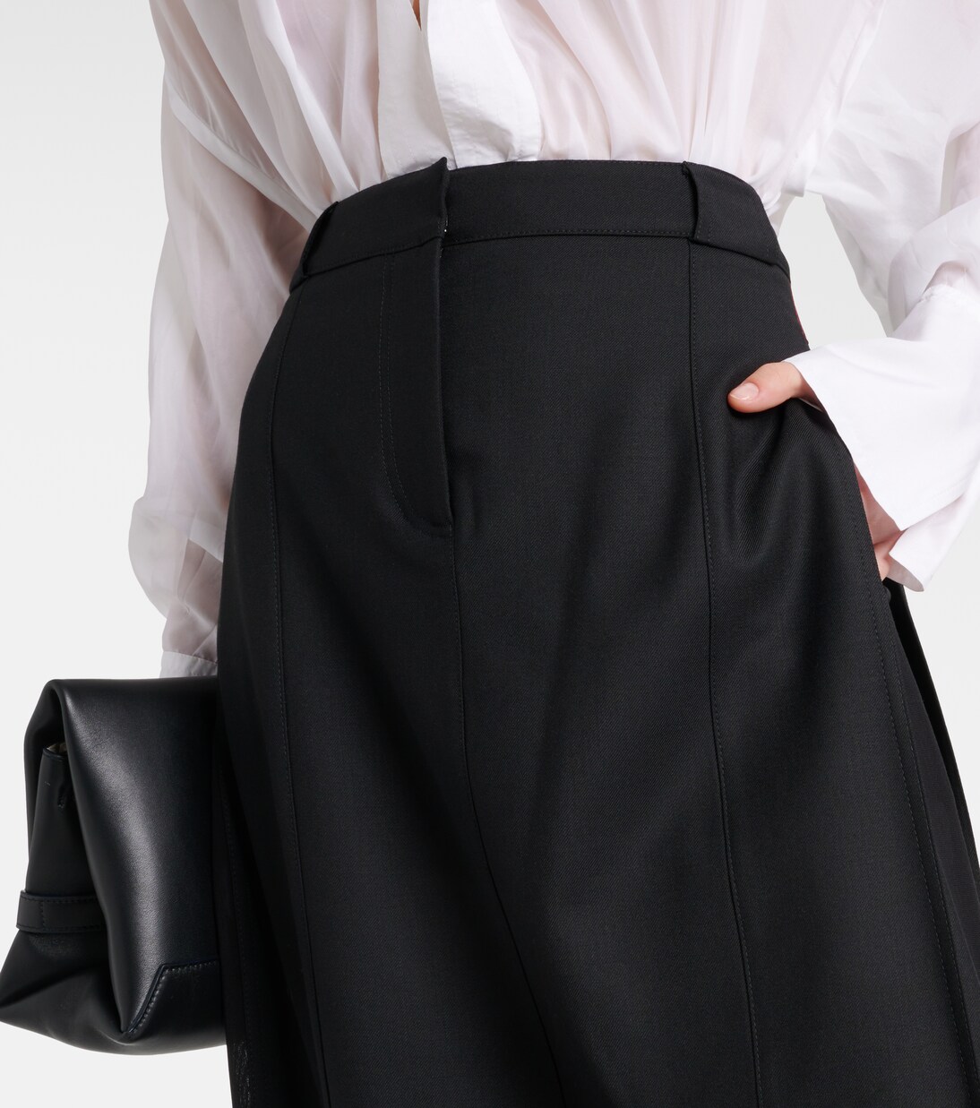 Maxirock aus einem Wollgemisch | Victoria Beckham