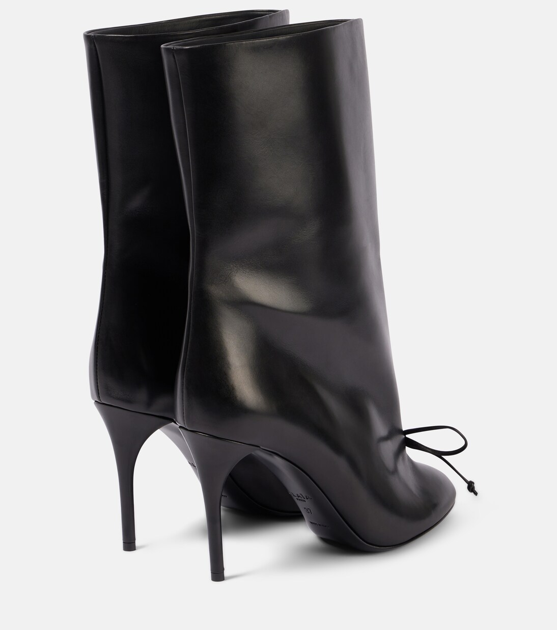 90 bow-detail leather ankle boots | Alaïa