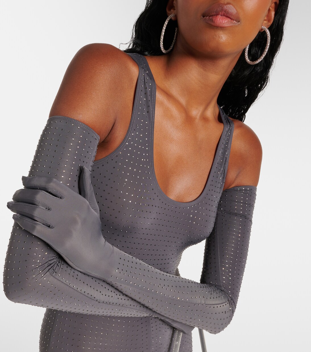 Crystal-embellished jersey catsuit | Alex Perry