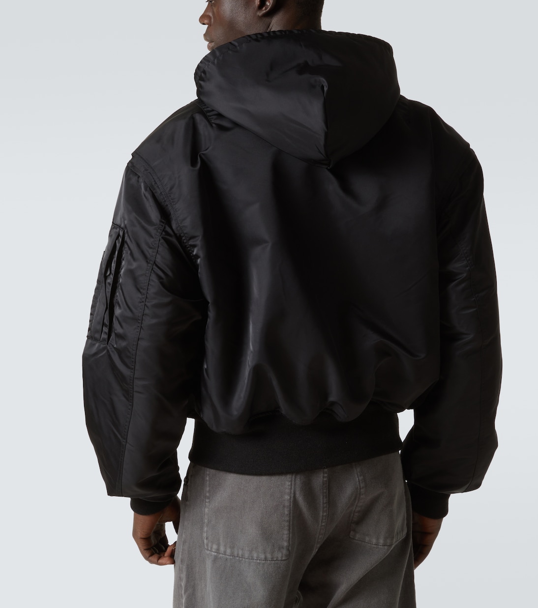 Hooded Broad bomber jacket | Entire Studios
