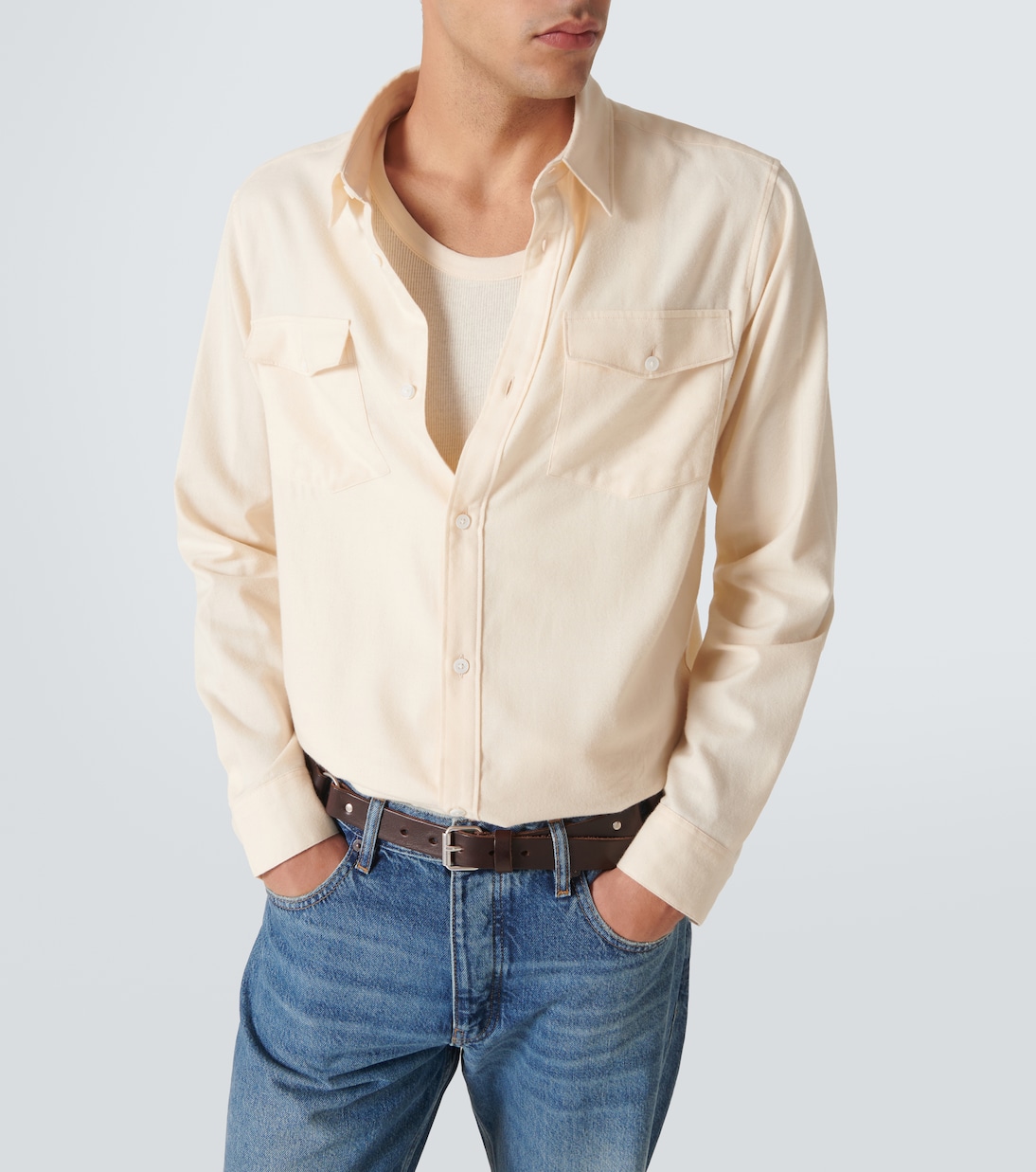 Cotton and wool shirt | Frame