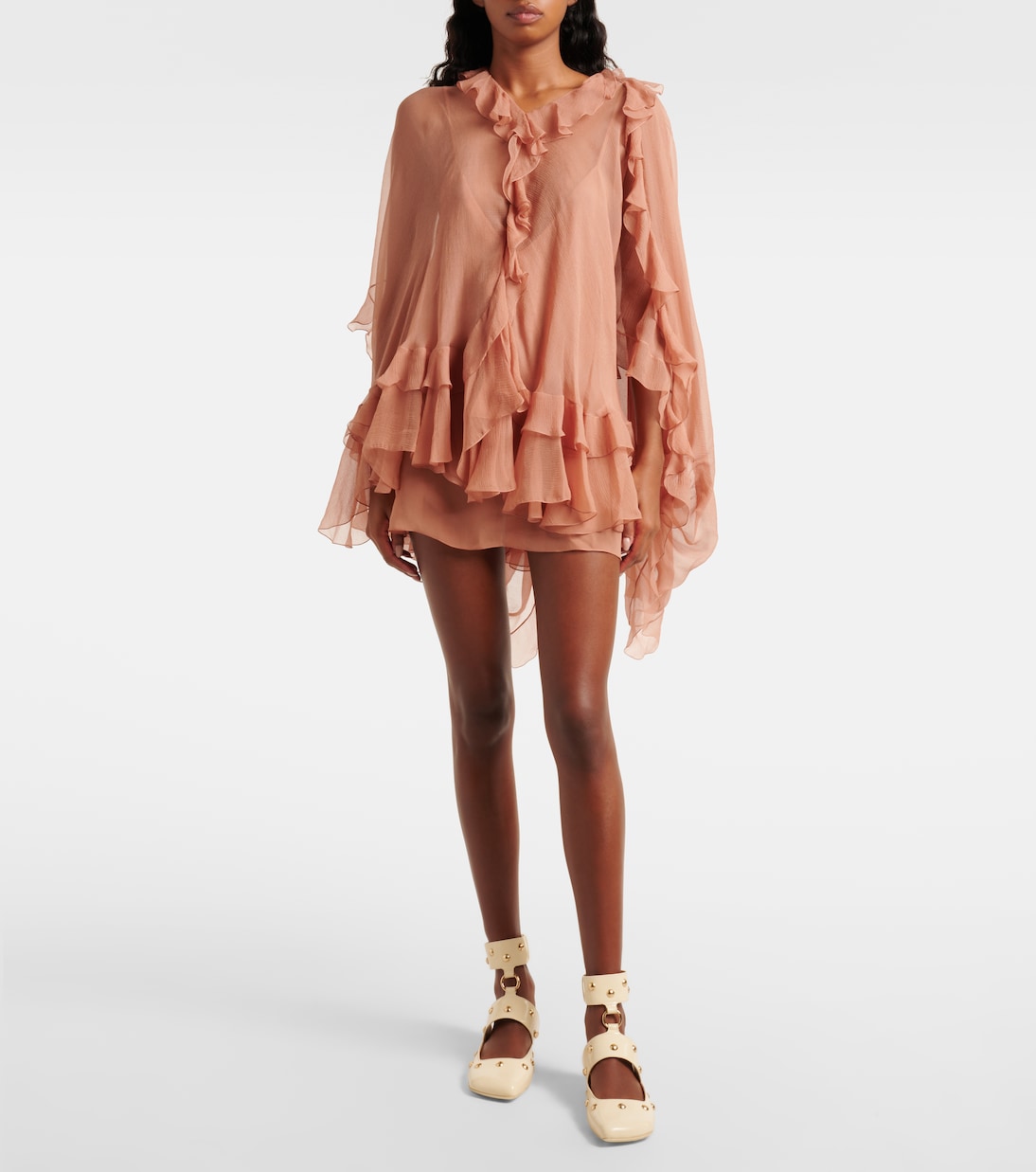 Sandalias Jade de piel con tachuelas | Chloé