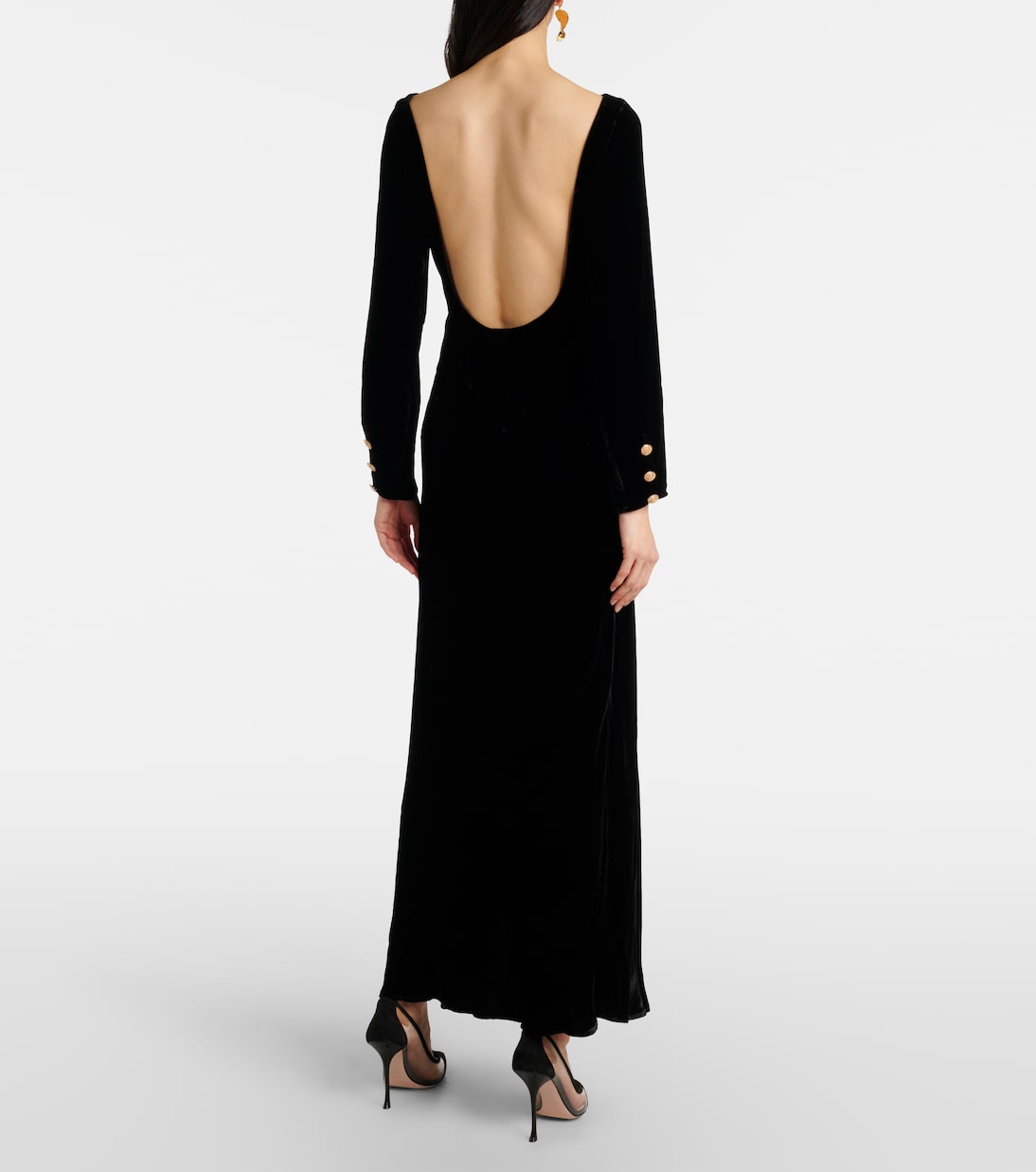 Robe longue Devina en velours | Rixo