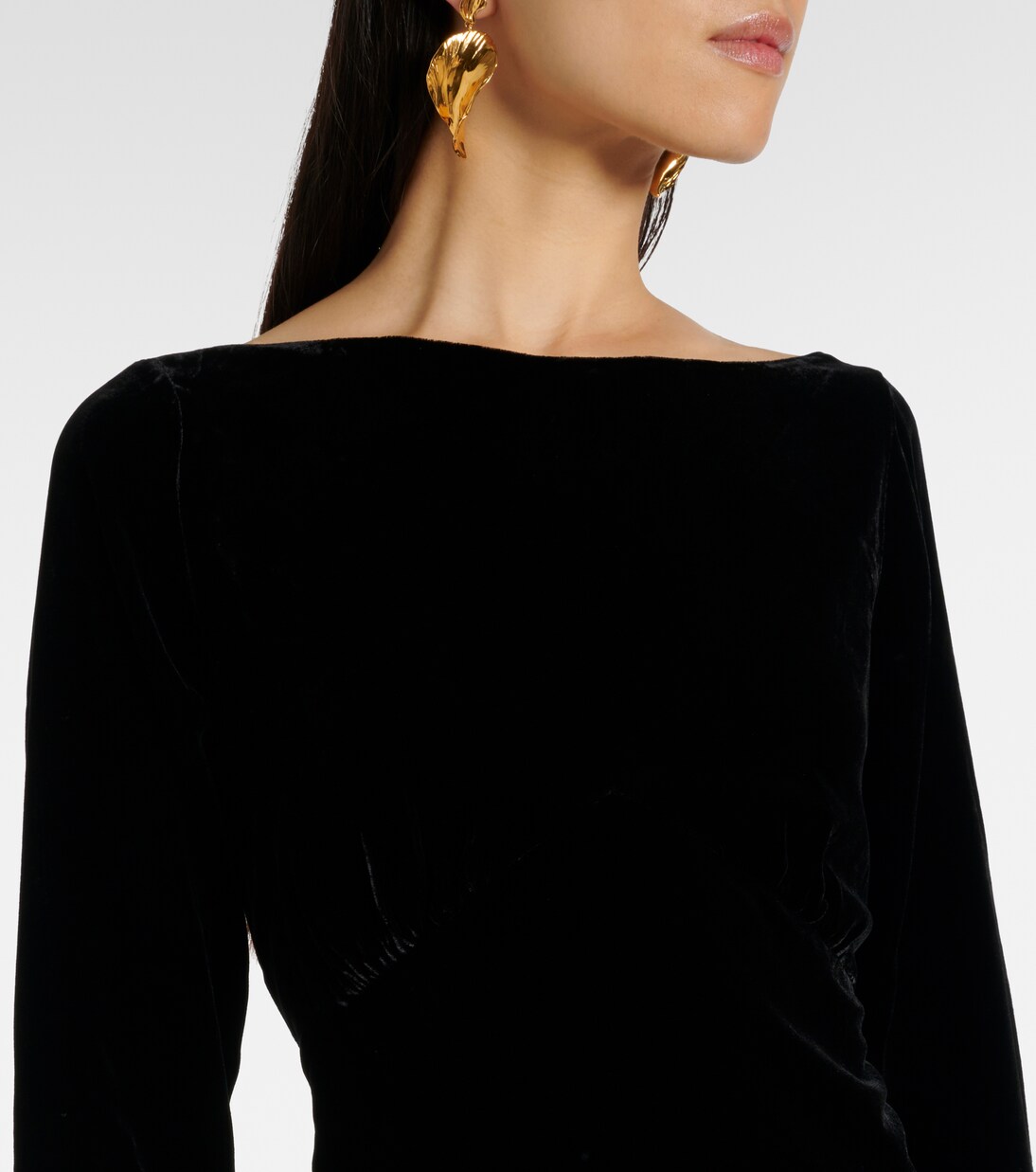 Robe longue Devina en velours | Rixo