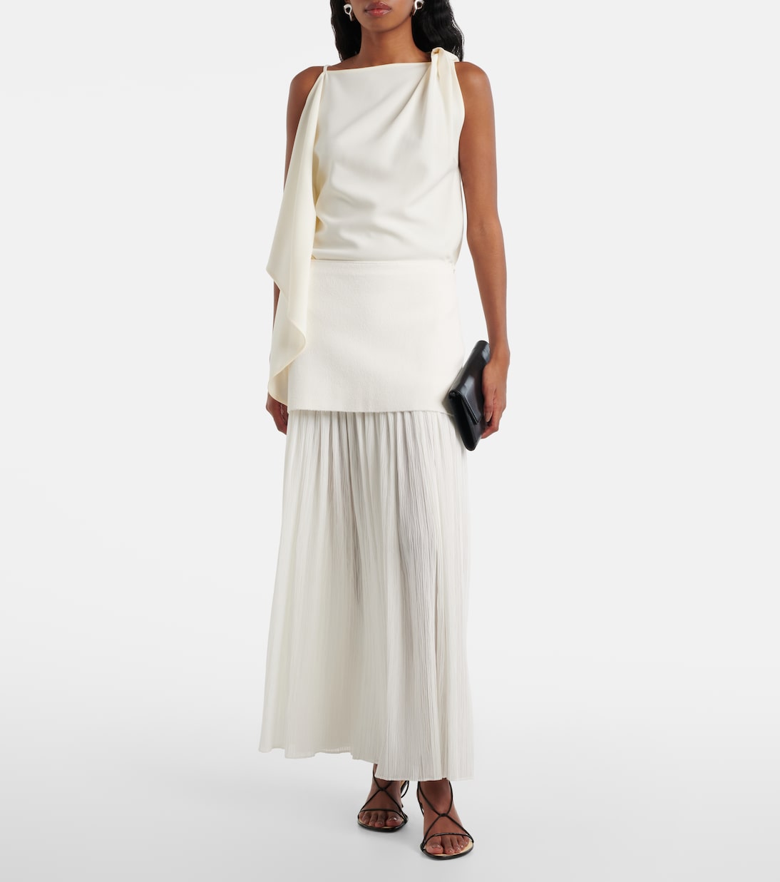 Paige pleated crêpe chiffon maxi skirt | Proenza Schouler