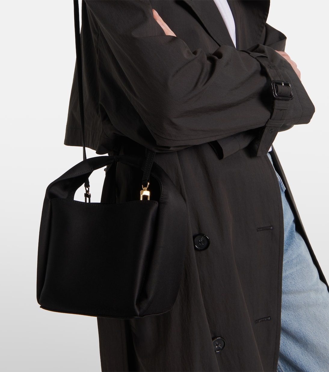 Petite satin tote bag | Toteme