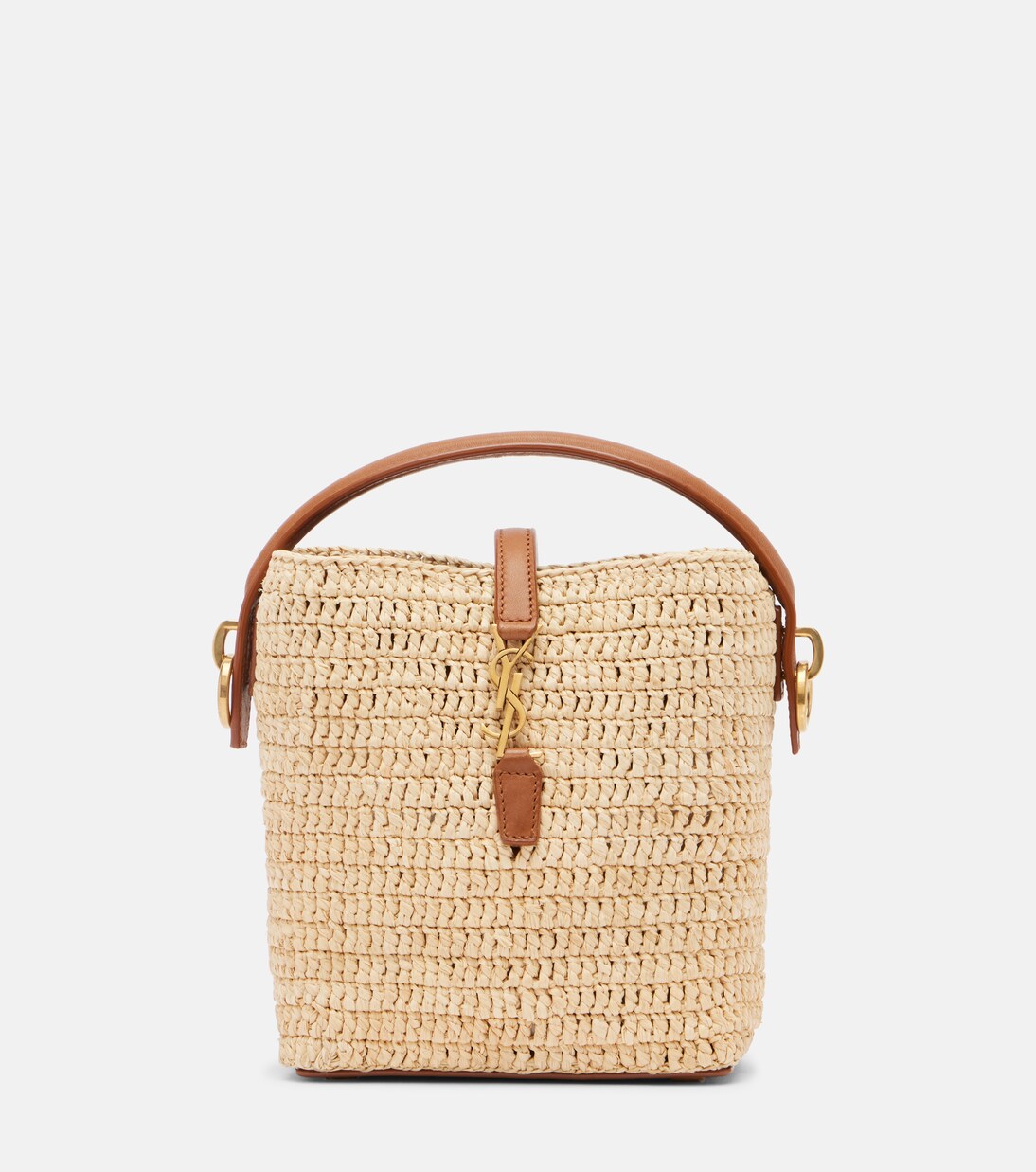 Bucket Bag Le 37 Mini aus Raffiabast | Saint Laurent