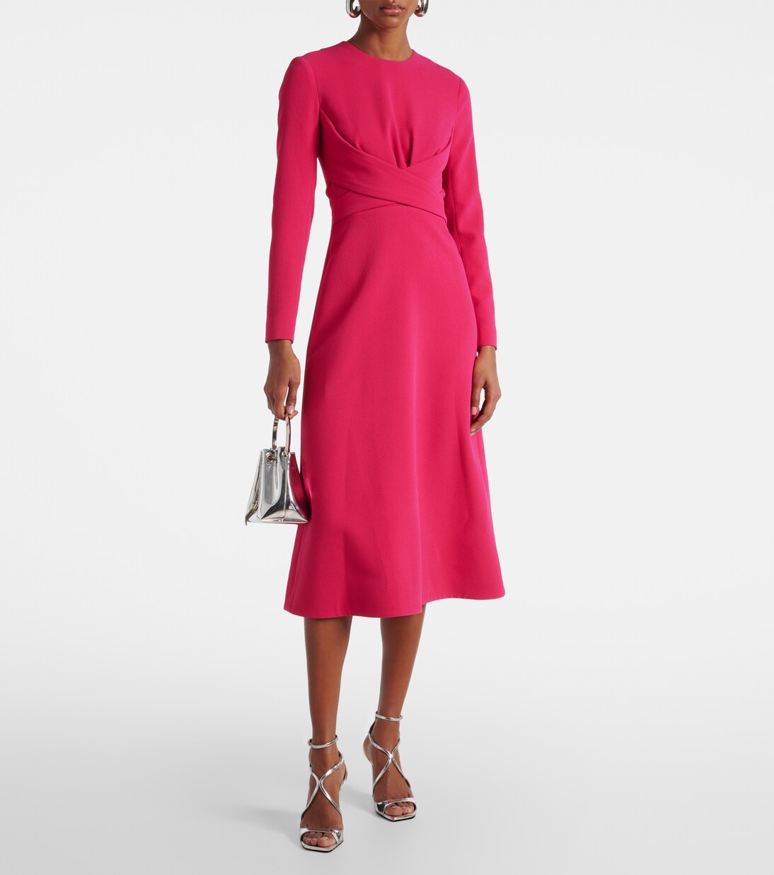 Robe midi Elta en crêpe | Emilia Wickstead