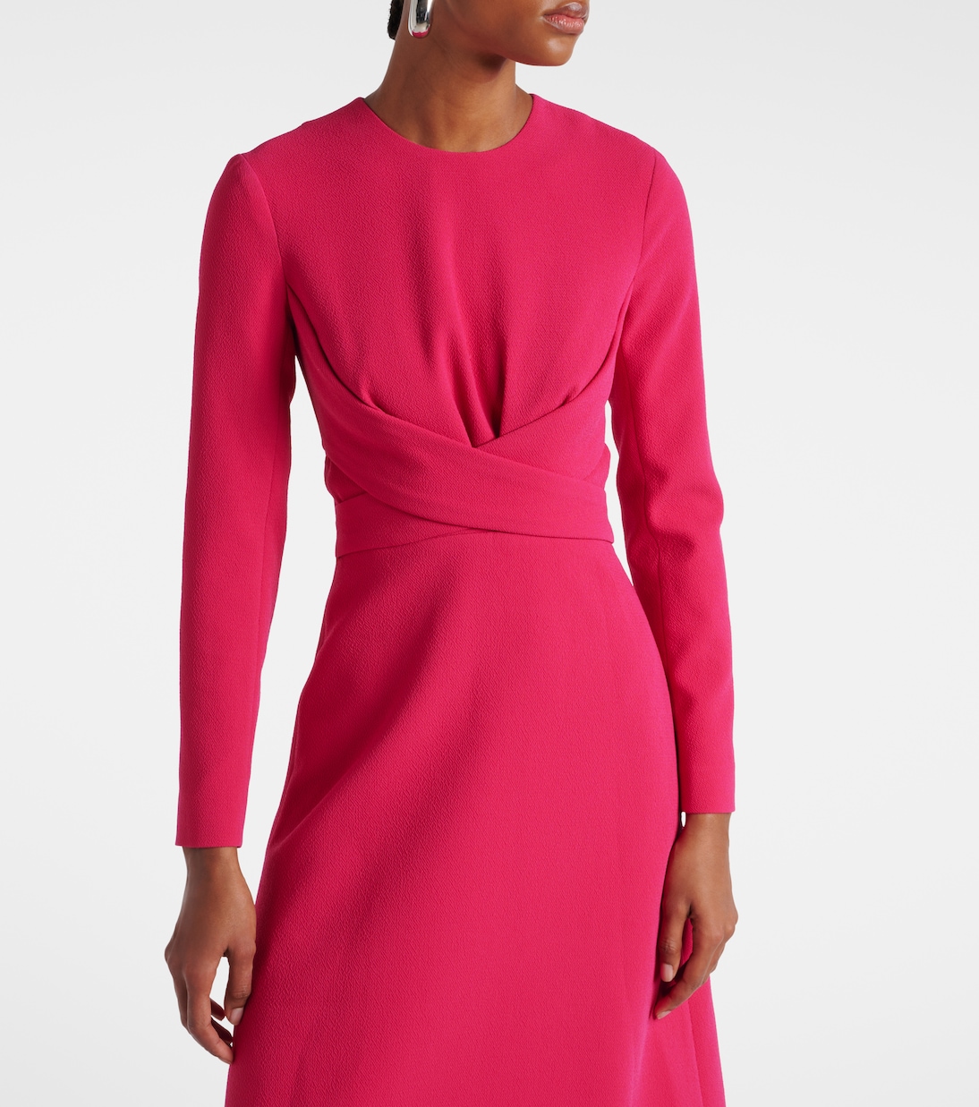 Robe midi Elta en crêpe | Emilia Wickstead