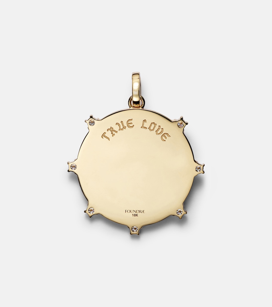 Anhänger True Love aus 18kt Gelbgold mit Diamanten | FoundRae