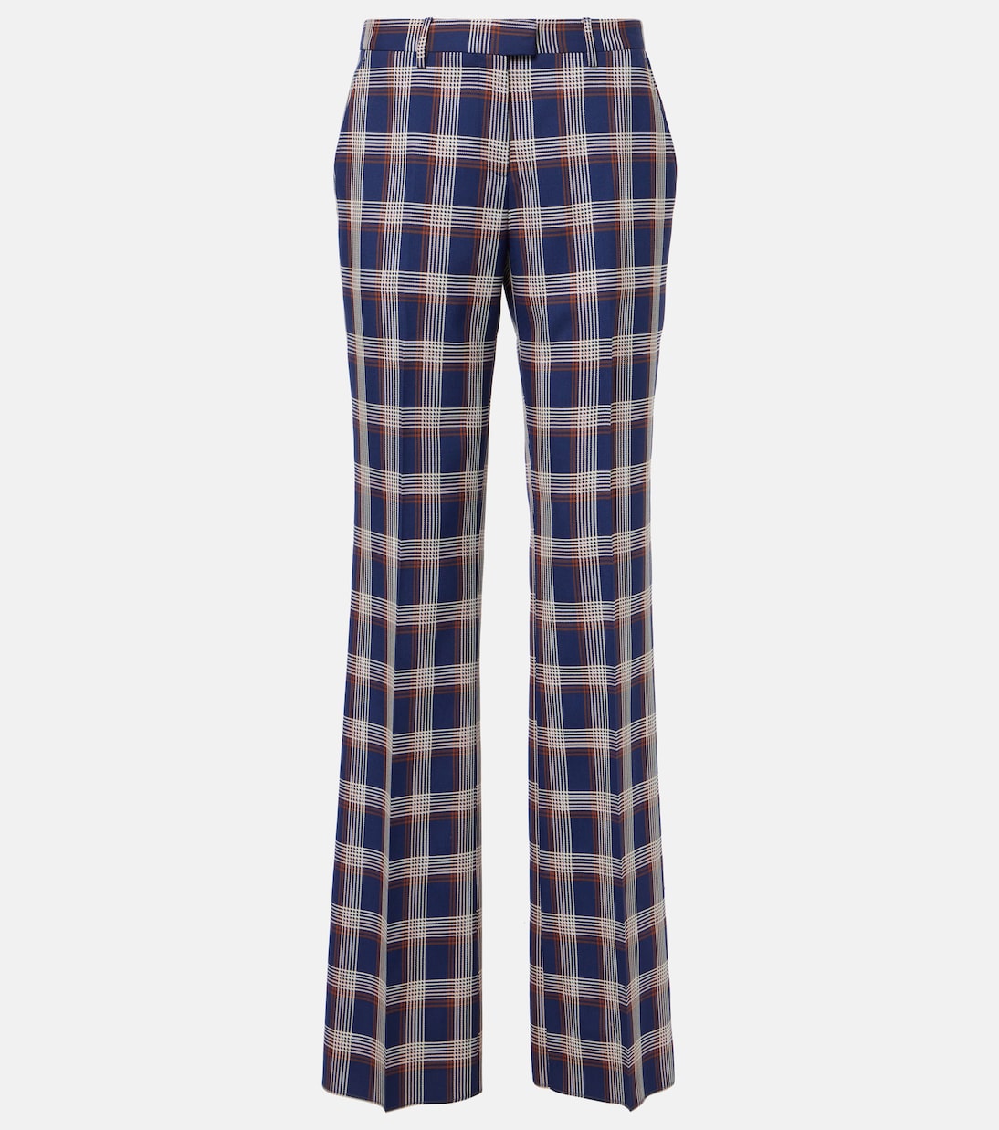 Weite High-Rise-Hose aus Wolle | Etro