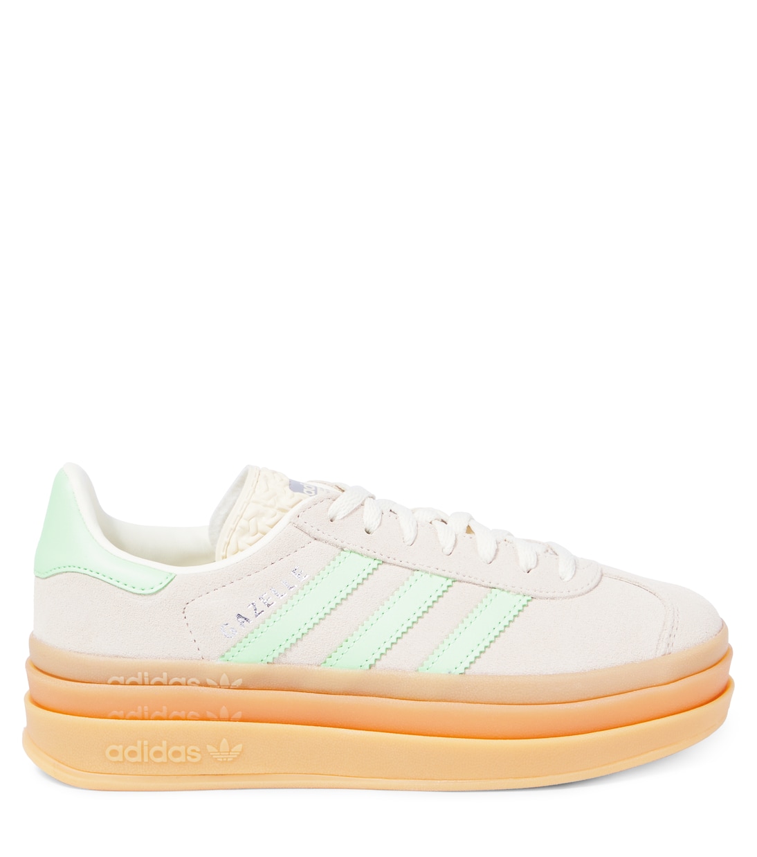 Gazelle Bold suede and leather sneakers | Adidas Originals Kids