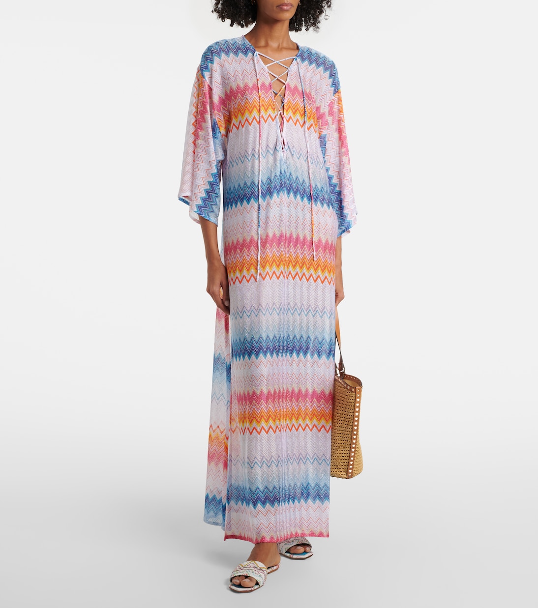 Pantoletten Gia aus Häkelstrick | Missoni