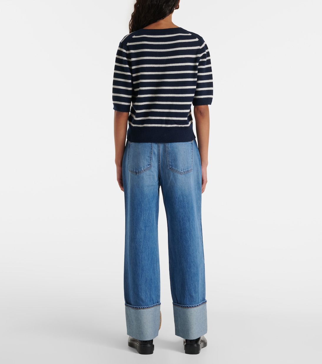 Pull Shana rayé en cachemire | Veronica Beard