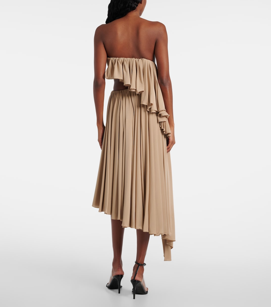 Vestido bustier asimétrico de jersey | Alaïa