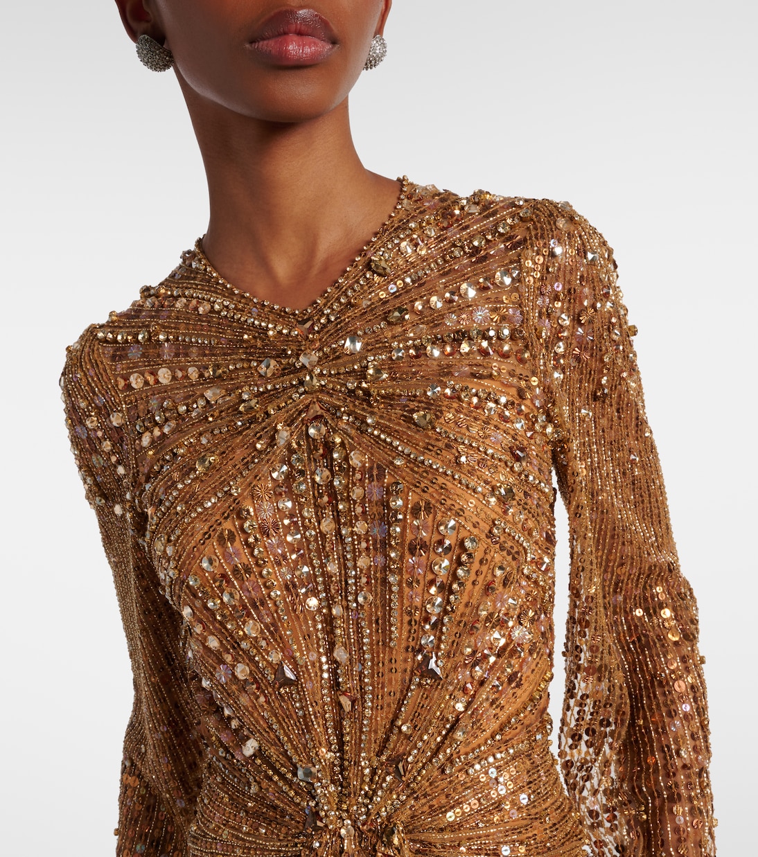 Robe longue Anja à ornements | Jenny Packham