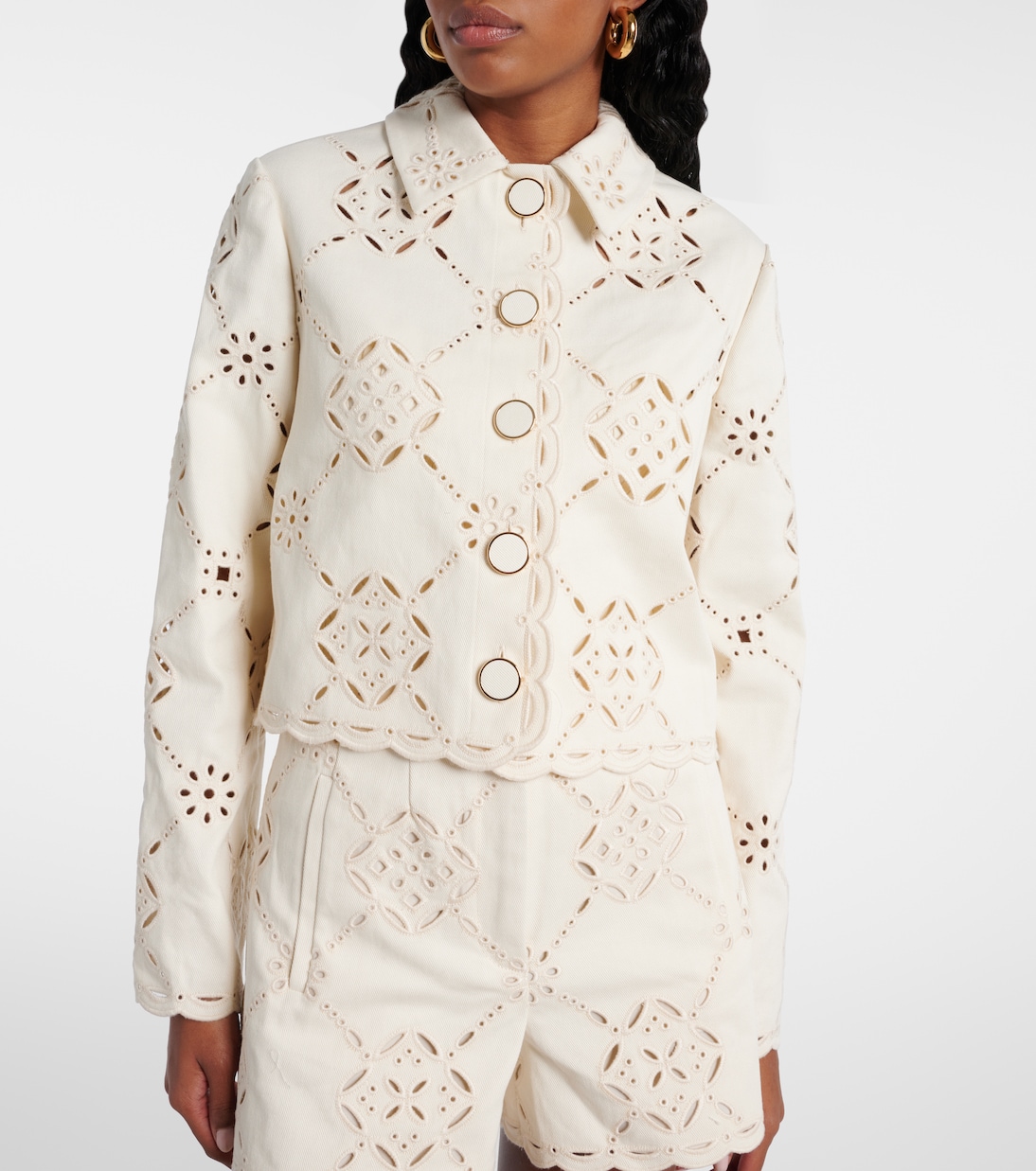 Cropped-Jacke Adelaide aus Baumwolle | Veronica Beard