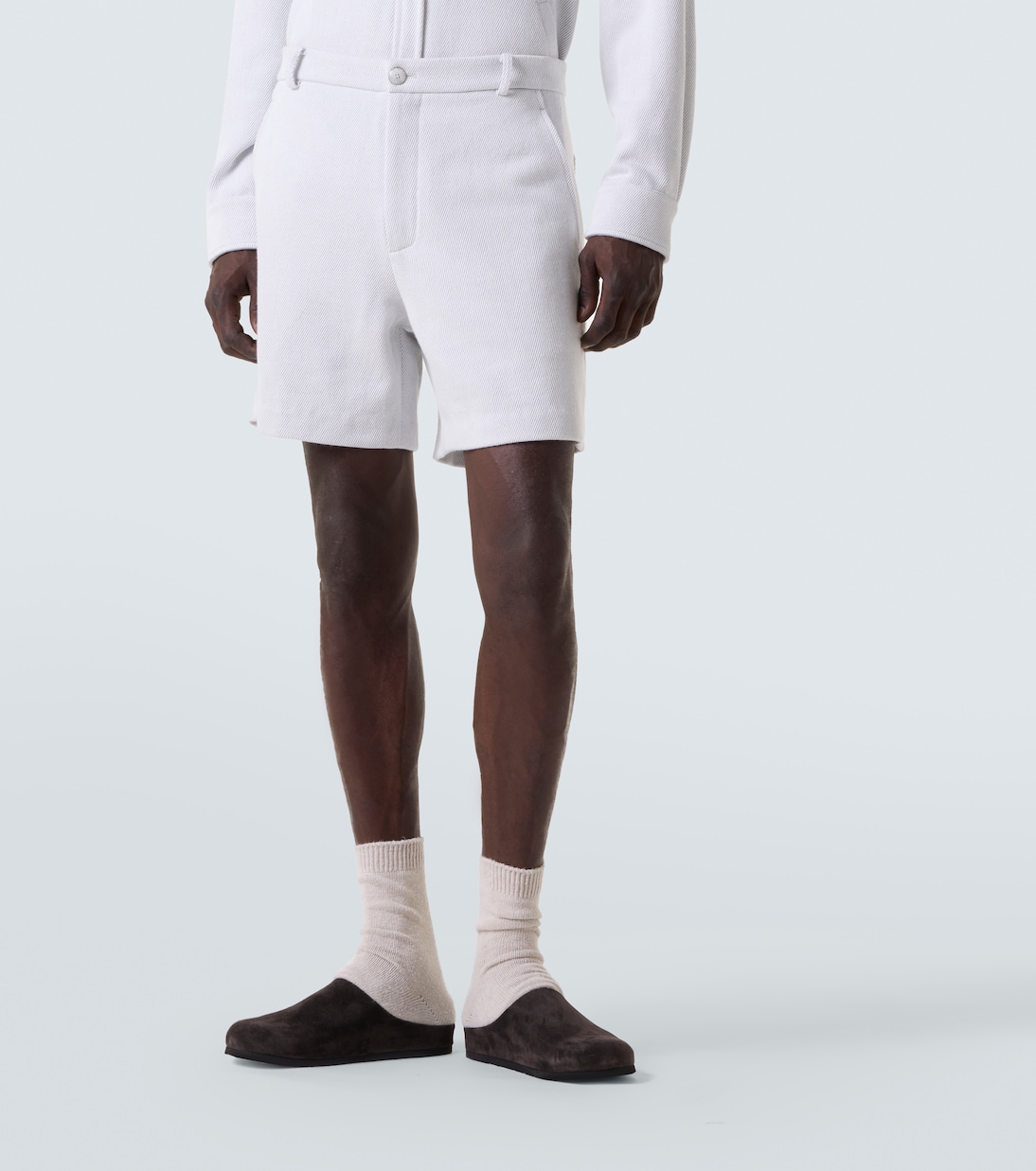 Explorer cashmere and cotton denim shorts | God's True Cashmere