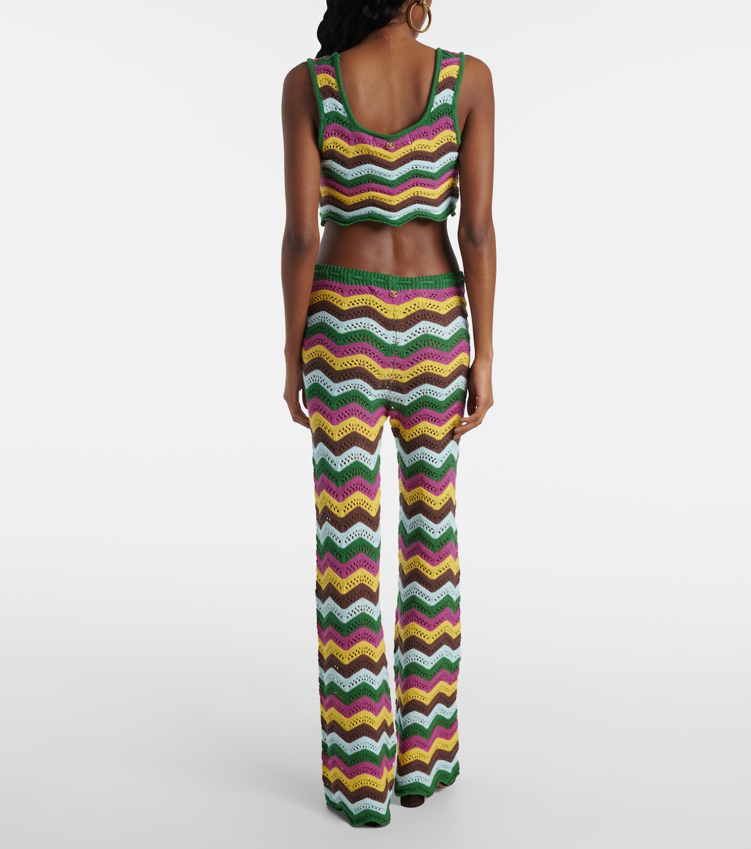 Pantalon Kim en crochet de coton mélangé | Bananhot