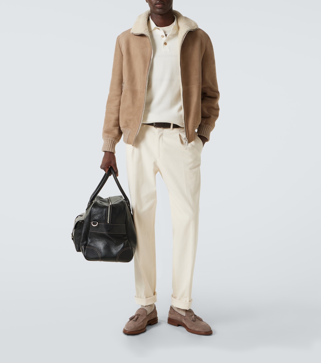 Loafers aus Veloursleder | Brunello Cucinelli