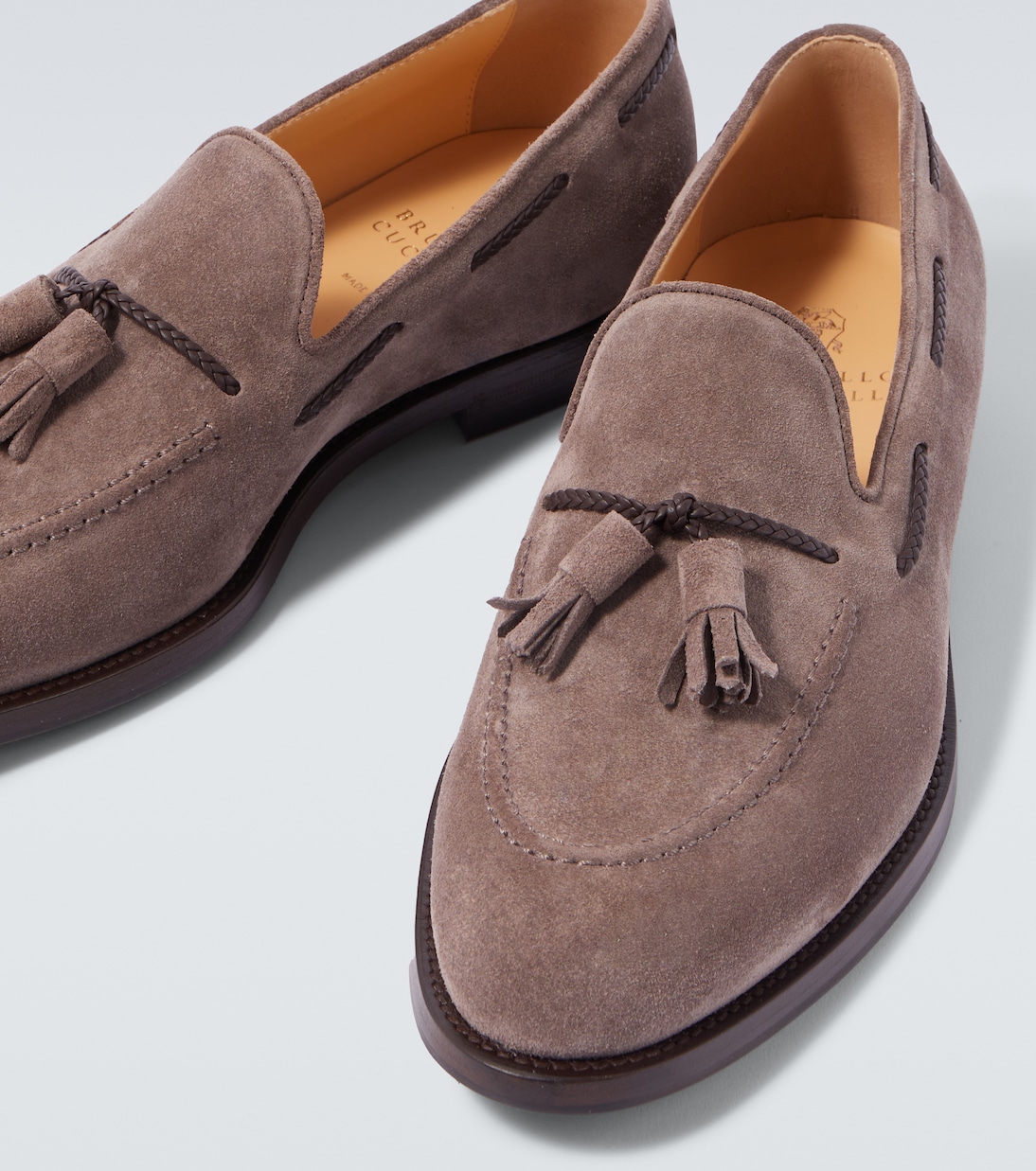 Loafers aus Veloursleder | Brunello Cucinelli