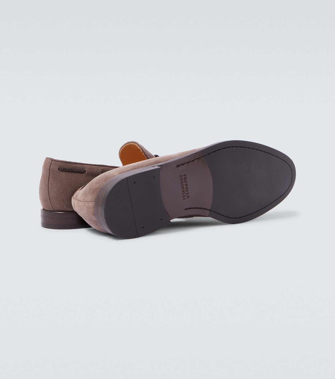Loafers aus Veloursleder | Brunello Cucinelli