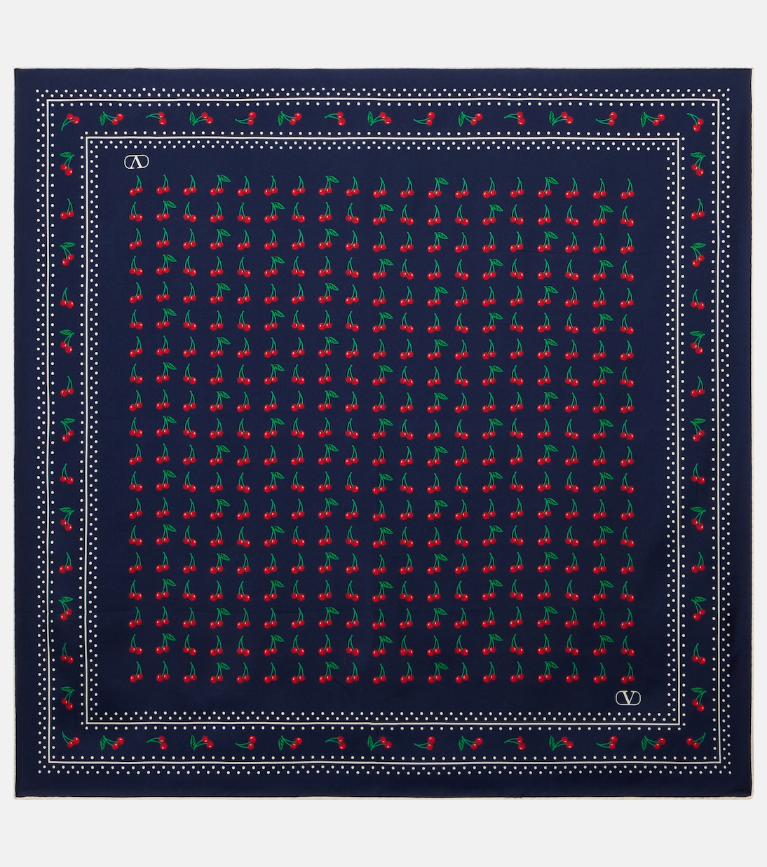 Foulard Cherryfic en soie | Valentino
