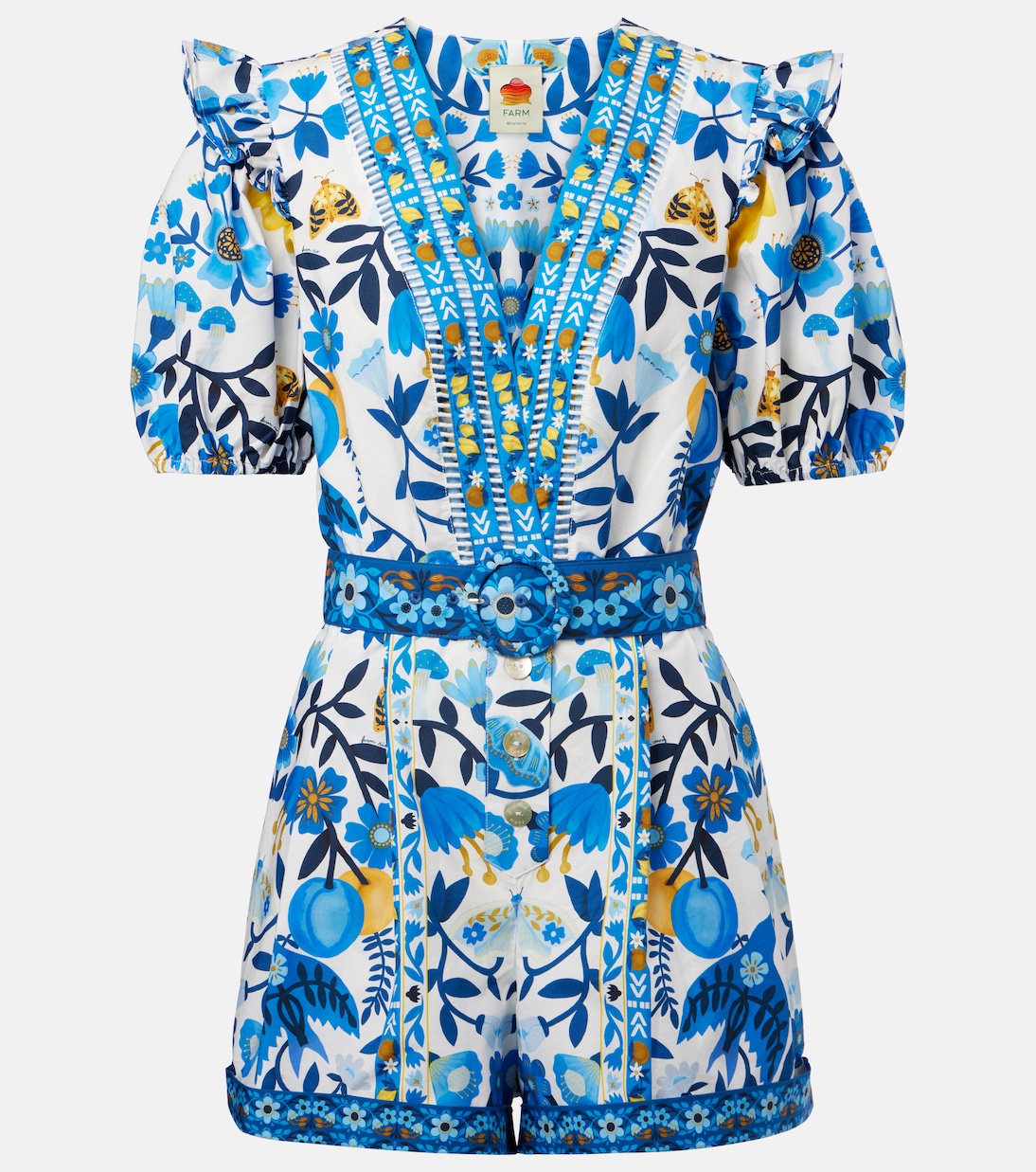 Printed cotton jumpsuit | Farm Rio