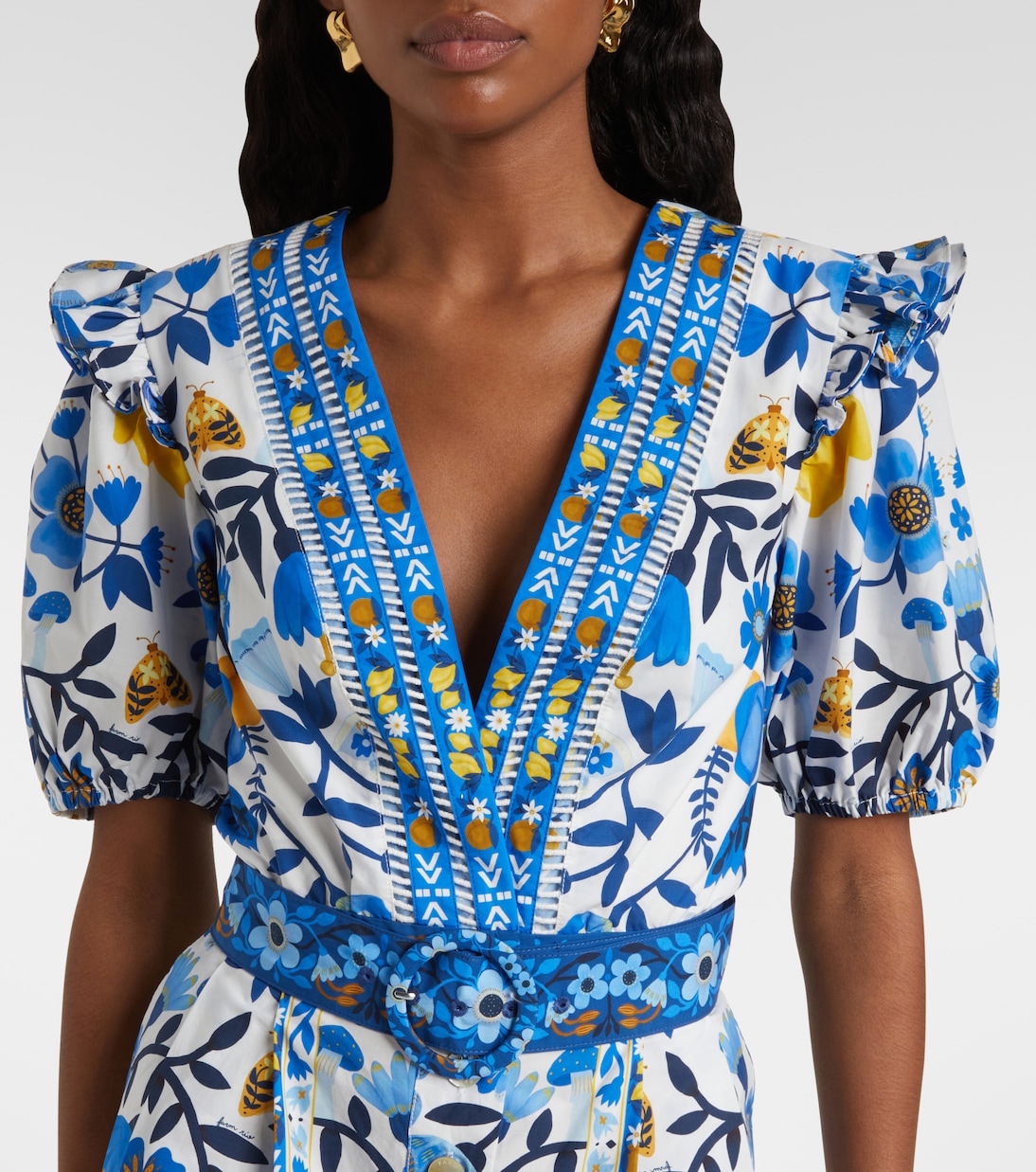 Printed cotton jumpsuit | Farm Rio