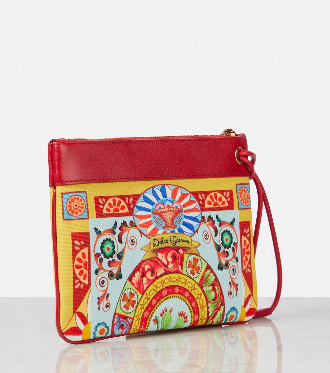 Small leather-trimmed pouch | Dolce&Gabbana