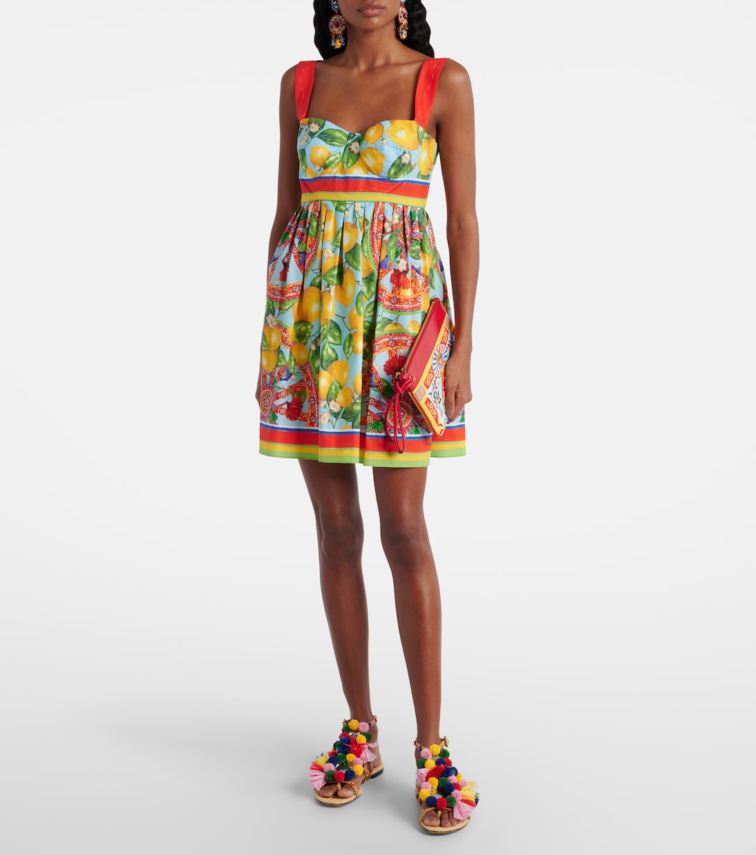 Small leather-trimmed pouch | Dolce&Gabbana