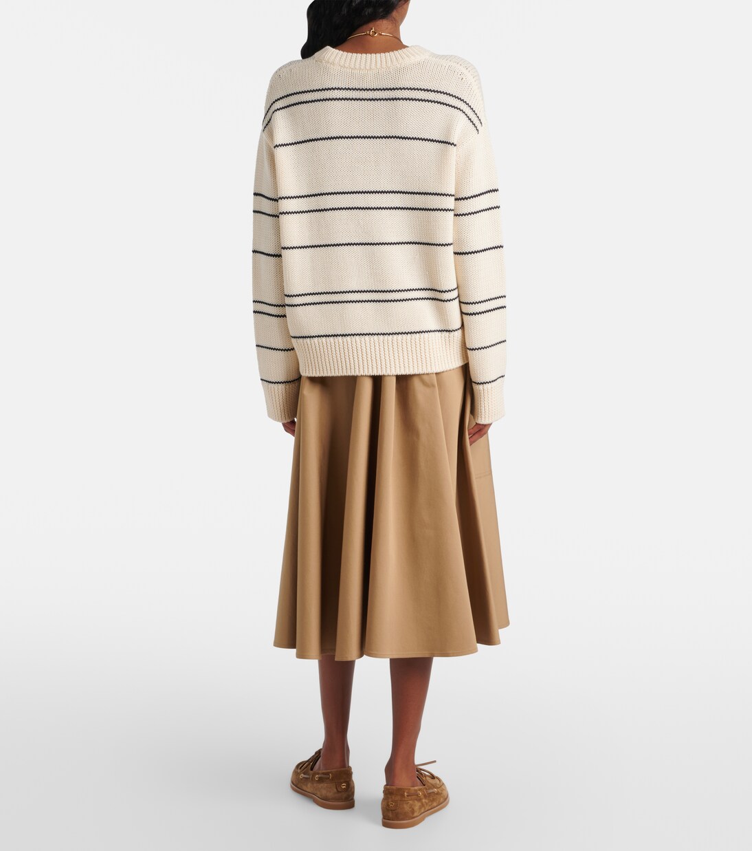 Pull rayé en laine mélangée | Vince