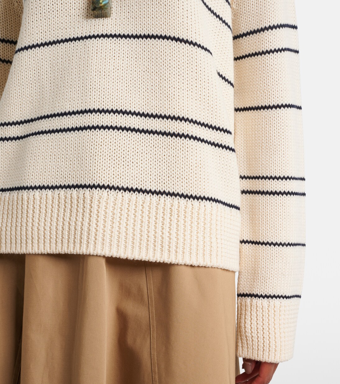 Pull rayé en laine mélangée | Vince