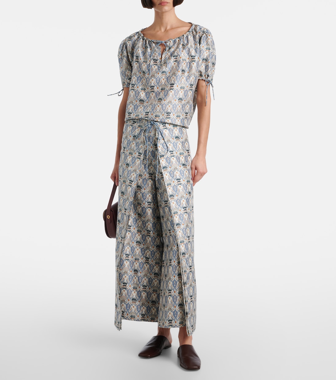 Bedrucktes Top Rose aus Seide | Loro Piana