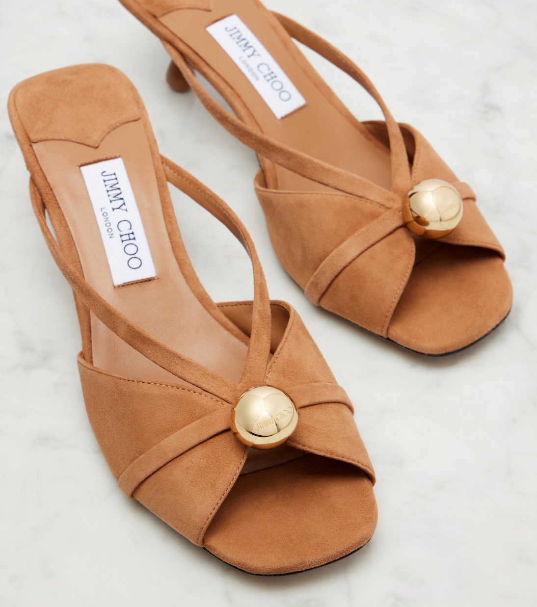 Siva 50 embellished suede mules  | Jimmy Choo