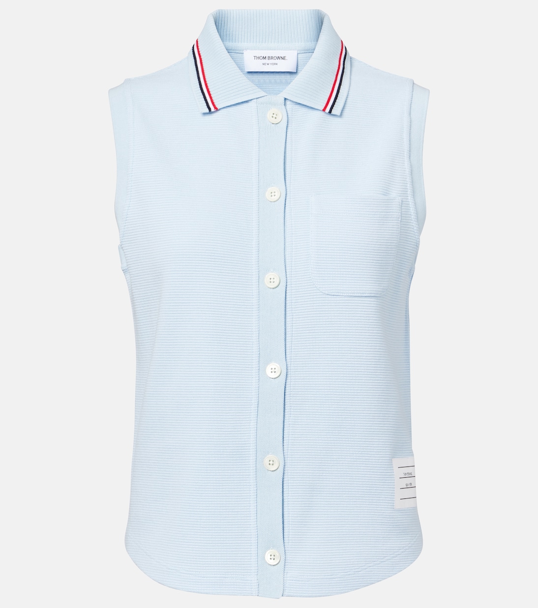 Polo de algodón sin mangas | Thom Browne