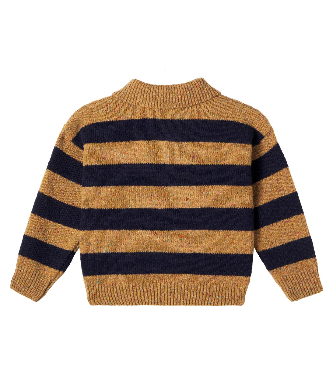 Jorge striped wool-blend polo sweater | The New Society
