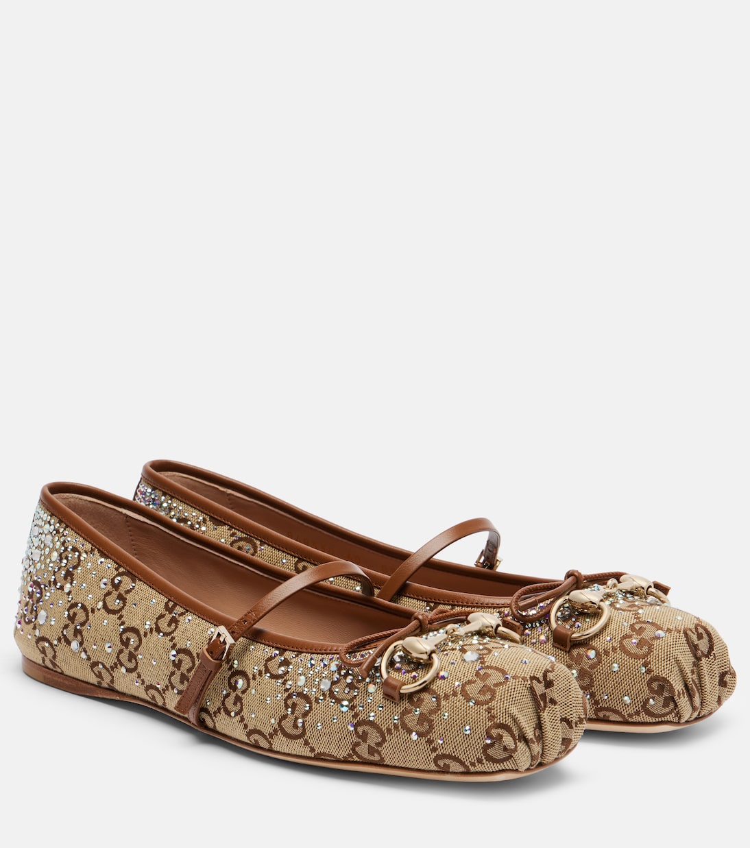 Ballerinas Gucci Horsebit aus Canvas | Gucci
