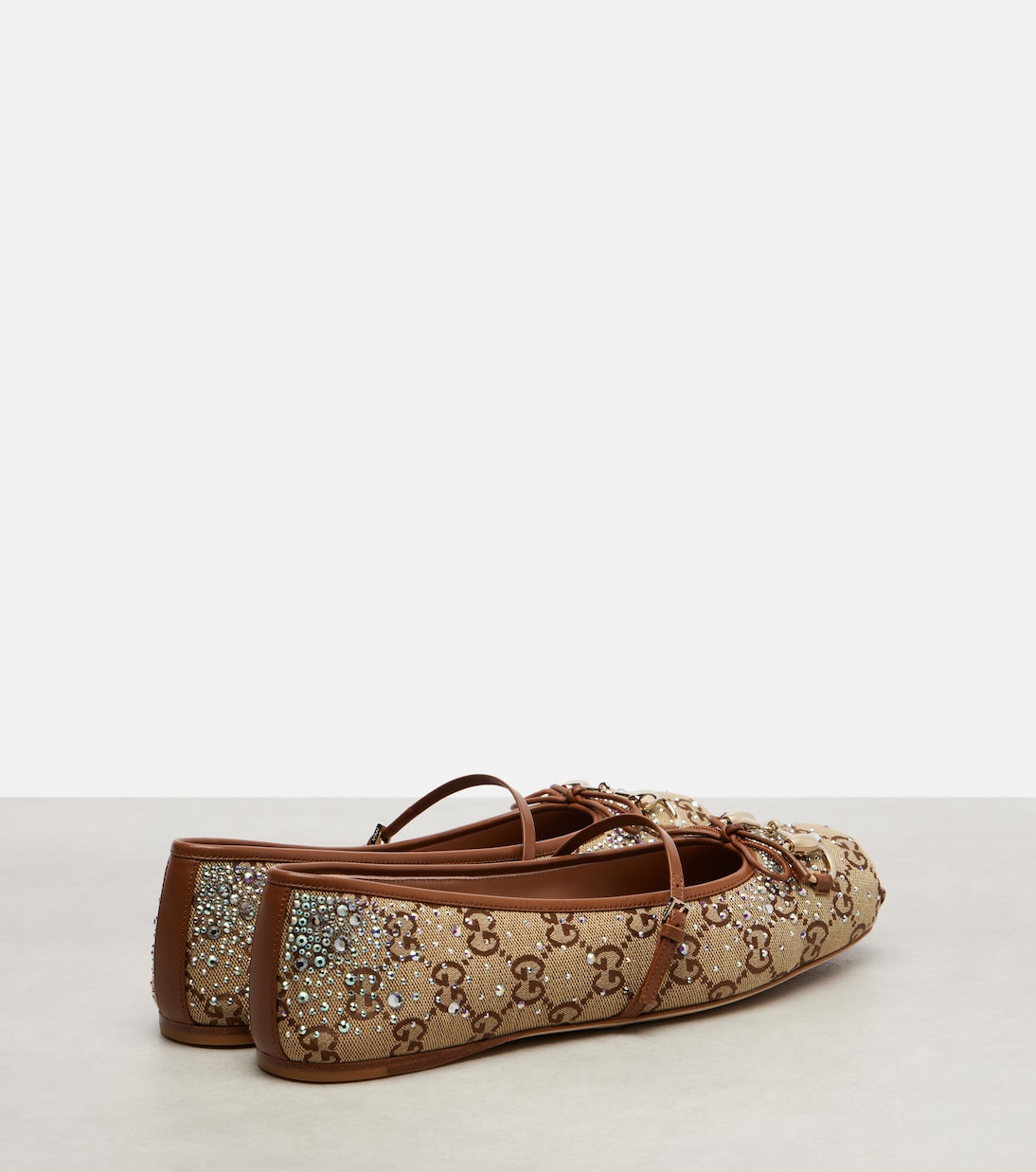 Ballerinas Gucci Horsebit aus Canvas | Gucci