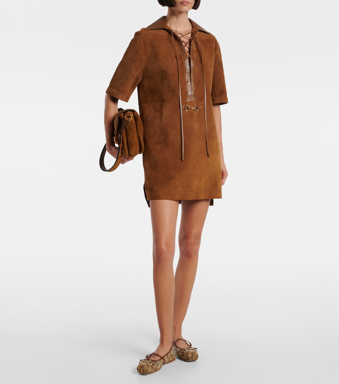 Ballerinas Gucci Horsebit aus Canvas | Gucci