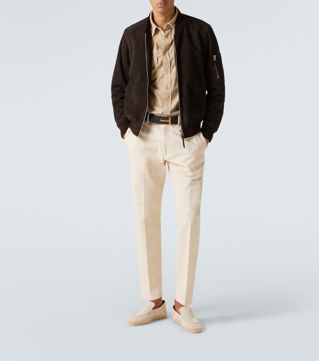 Pantaloni chino in drill di cotone | Tom Ford
