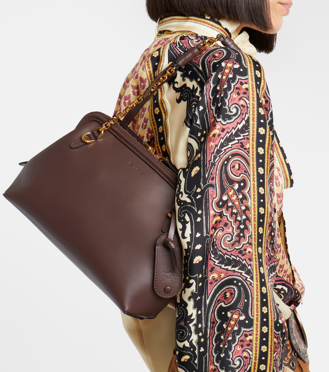 Leather shoulder bag | Etro