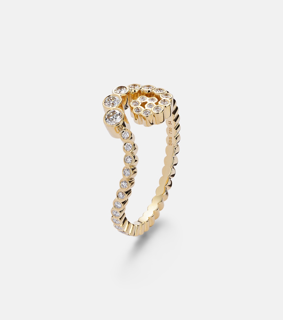Ring Rêve Escargot aus 18kt Gelbgold (750/1000) mit Diamanten | Sophie Bille Brahe